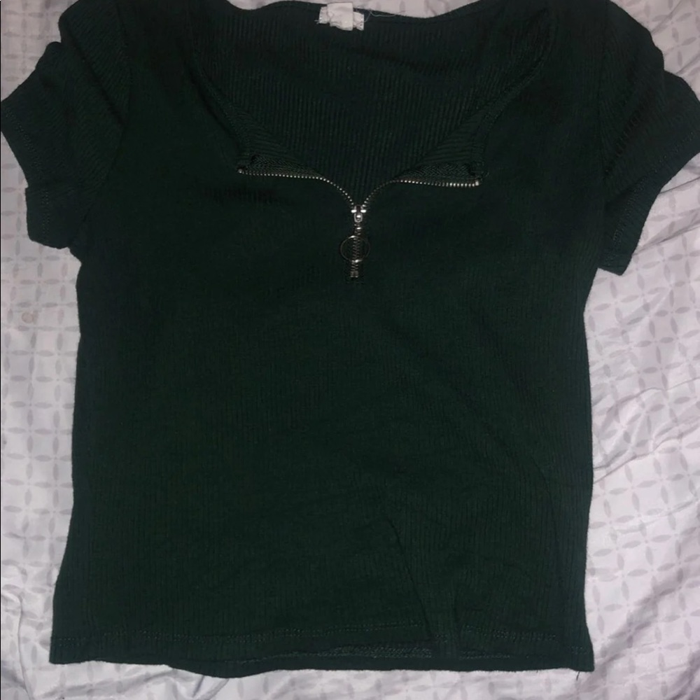 Dark green top